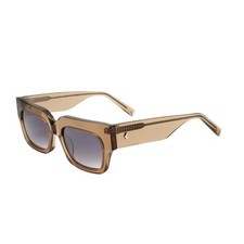 Kendall  Kylie Women's April Rectangular 53mm Sunglasses Brown Crystal KKS5082