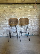 Pair Of Wicker Bar Stools