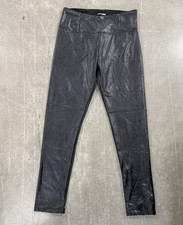 Fashion Nova Faux Leather Leggings Yoga Pants Black Stretch Trousers L/