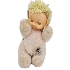 Vintage 1979 Eden Waggie Musical Pink Baby Doll Plush Toy Wind Up Music WORKING