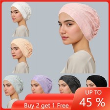 Underscarf Women Hijab Caps Head Wrap Muslim Turban Chemo Cancer Hats Beanie