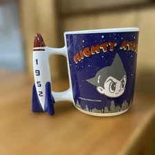 Astro Boy Osamu Tezuka Vintage Retro Design Rocket Mug Cup Collectible Japan