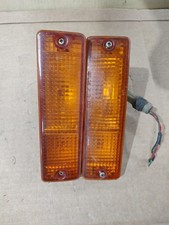1983 1986 Nissan Datsun 720 Truck Lh Rh Bumper Front Turn Signal Lights 83 86