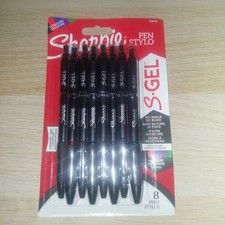 Sharpie S-Gel Gel Pens Assorted Ink Colours - 8 Pack Brand New Never Opened..