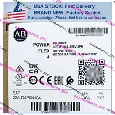 22A-D4P0N104 NEW PLC 22A-D4P0N104 / A POWERFLEX 4 Catalog AC Drive US