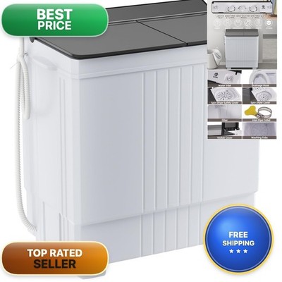 Elevon Portable Washing Machine 20Lbs Mini Compact Laundry Washing Machine Twin