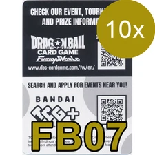 Dragon Ball Super Fusion World FB07 WISH FOR SHENRON Code 10x Fast Code