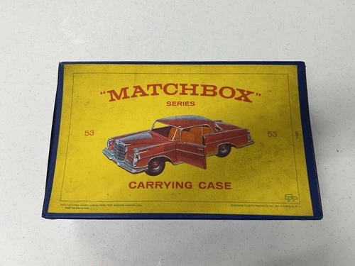 VALUABLE 1965 MATCHBOX SERIES CARRYING CASE WITH 42 Cars 1960s Lesney MINT