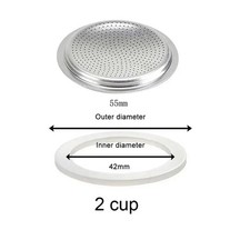 Replacement Gasket Spare Seal For-Moka Coffee Espresso Stove Pot Top Silicone