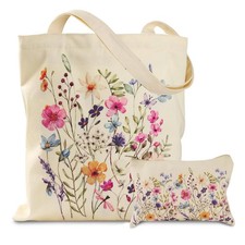 Tote Bags for Women, Bag With Zip, Zipper & Small L, Multicolored 