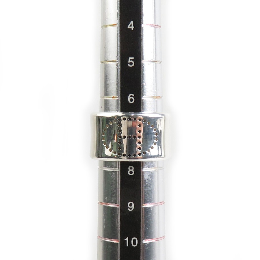 Auth HERMES Eclipse Ruban Ring Silver 925 - e6141… - image 7