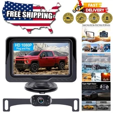 Easy Setup Plug-and-Play Backup Camera with Night Vision and Wide Angle Lens