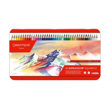 Caran D'ache Supracolor II Set of 80 Colors 3888.38 NEW