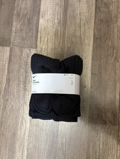 Brand New Nike Everyday Cushioned Socks 6 Pairs Black Size L