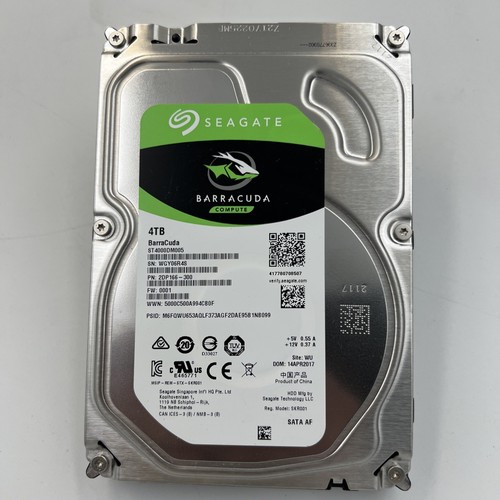 Seagate Barracuda 4TB SATA 6GB/s 5.9K 3.5" HDD ST4000DM005