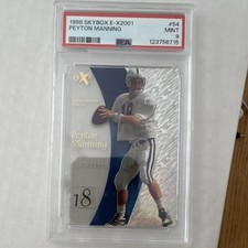 SkyBox 1998 EX 2001 Peyton Manning Rookie Base #54 Colts PSA 9 NFL Card. rookie card picture