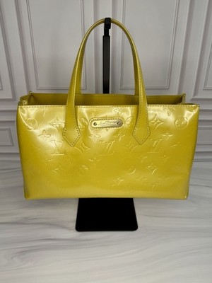 Louis Vuitton Vernis Willshire PM Tote   Yellow Patent Leather