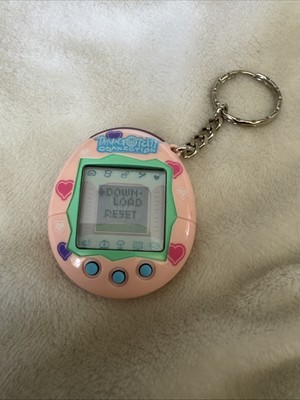 2004 Tamagotchi Connection V2  Pink W/ Multi Colored Hearts