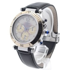 CARTIER Pasha Chrono 38 W3101155 Date YG bezel Quartz Men's Watch_945964 2