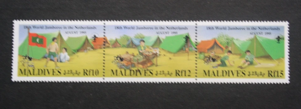 Malediven 1995, Streife, Mi.2409-2411, Pfadfinder, Scout, ** postfrisch - Bild 1 von 1