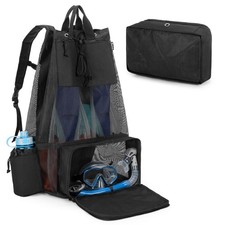 Mesh Scuba Diving Bag, XL Snorkeling Gear Backpack for , Fins and Wetsuit Em...