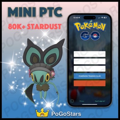 Pokémon PTC Go - Shiny Noibat Witch Hat - 80K Stardust Read Description 