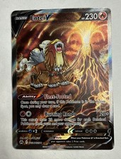 Pokémon Entei V Ultra Rare Full Art Holo GG36/GG70 Crown Zenith Galarian Gallery