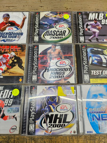 Lot of 8 Playstation Ps1 -Sports Games-NHL, Golf.. & DreamCast Sega NBA 2k