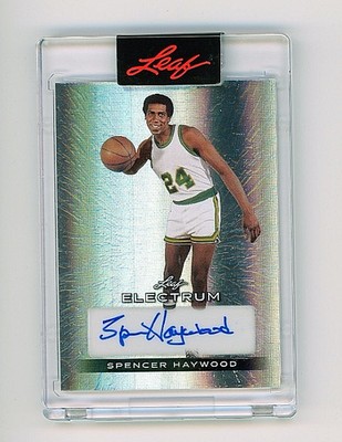 2024 Leaf Electrum Multi-Sport SPENCER HAYWOOD Auto 2/9 Certified Autograph Leaf