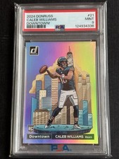 2024 Panini Donruss Downtown! Caleb Williams #21 (RC) PSA 9