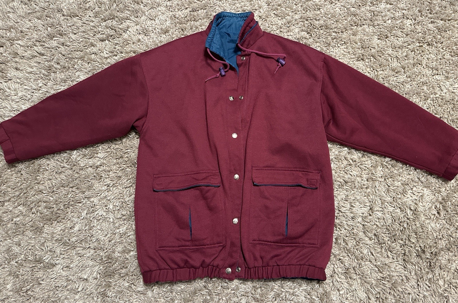 Vintage Simply Basic Reversible Jacket Womens M B… - image 1