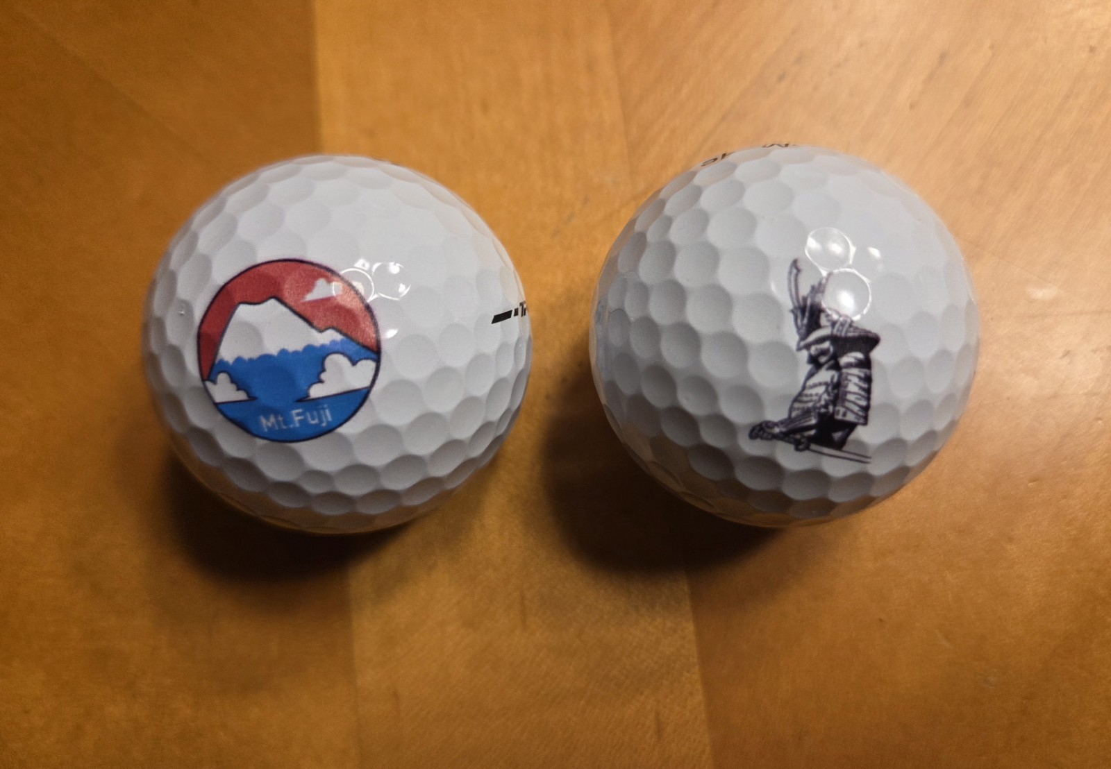 TaylorMade Ginza Japan Exclusive TP5x golf balls Samurai & Mt. Fuji one of each