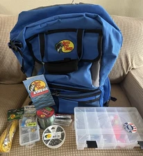 Bass Pro Shops Extreme Qualifier 360 Fishing Backpack Blue 3 Boxes (NEW)