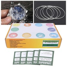 265pcs Waterproof Watch O Ring DIY Gasket Washers Assortment for Watchmaker D