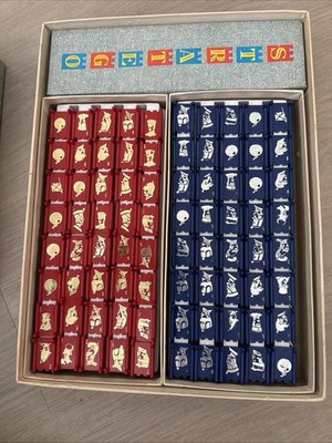 ONE REPLACEMENT Stratego Game Piece Red or Blue YOU PICK Milton Bradley