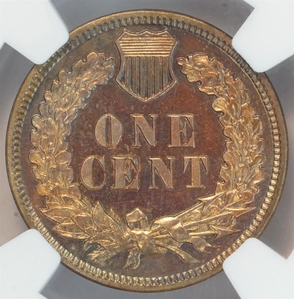 1897 Indian Head Cent PROOF PF 64 RB NGC 1C US COIN Penny ONLY 1,938 Minted! - Image 4 of 4