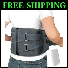 Wearable Cordless Heating Pad with 3 Heat & Vibration Settings - Gifts for All