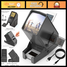 35mm Slide  Film Viewer - 3X Magnification, LED Light, USB/Battery Operated, In