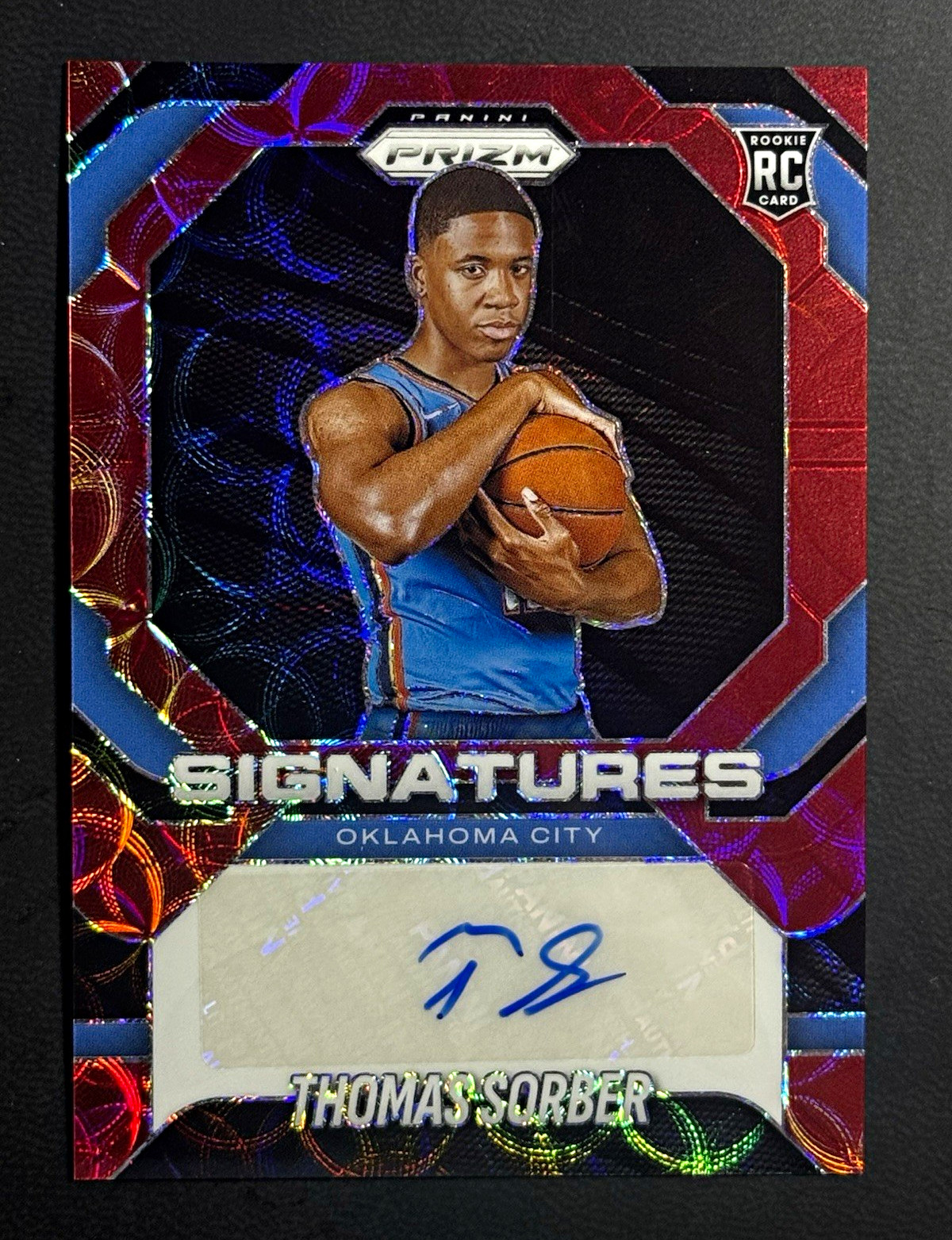 2025-26 Prizm Thomas Sorber RC /88 RED Scope Oklahoma City Thunder #SIG-SOR