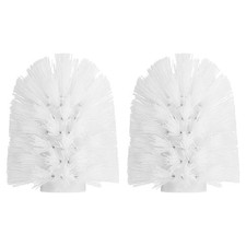 2Pcs Toilet Bowl Brush 15mm Replacement Toilet Brush Cleaning Brush Head White