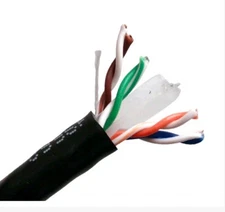 1000' ft CAT6 Unshielded 23AWG Twisted Pair UV Resistant Direct Burial Outdoor