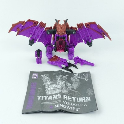Transformers Mindwipe & Vorath Complete Titans Return Deluxe Class + Instruction