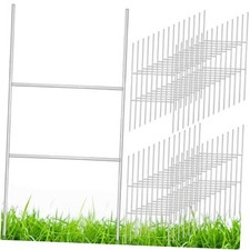 Pcs Yard Sign Stakes 20'' x 10'' Metal H Heavy Duty Frame Wire Stakes 30