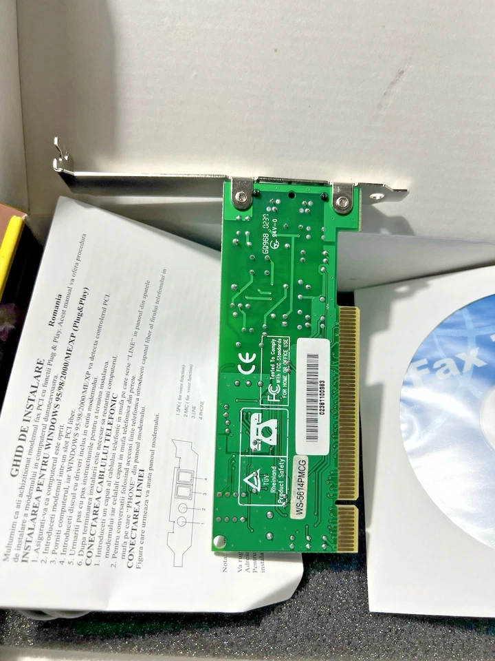 Scheda PCI-VOICE Modem/SFTWARE DATA/Fax  56000BPS chipset Conexant CTR-21 NUOVO - Immagine 3 di 4