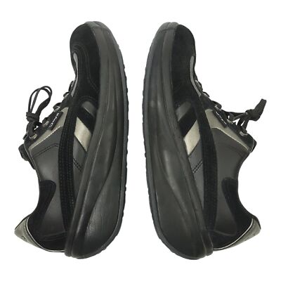 Joya Swiss Venezia Black Suede Leather Toning Womens 7 Shoes