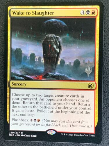 Wake to Slaughter 250/277 Rare Non Foil Innistrad Midnight Wake to Slaughter  - Picture 1 of 3