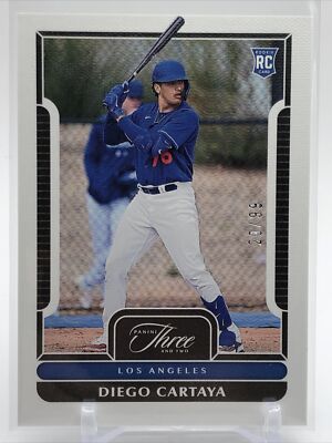 2023 Panini Three And Two Baseball Diego Cartaya Rookie /99 Los Angeles Dodgers