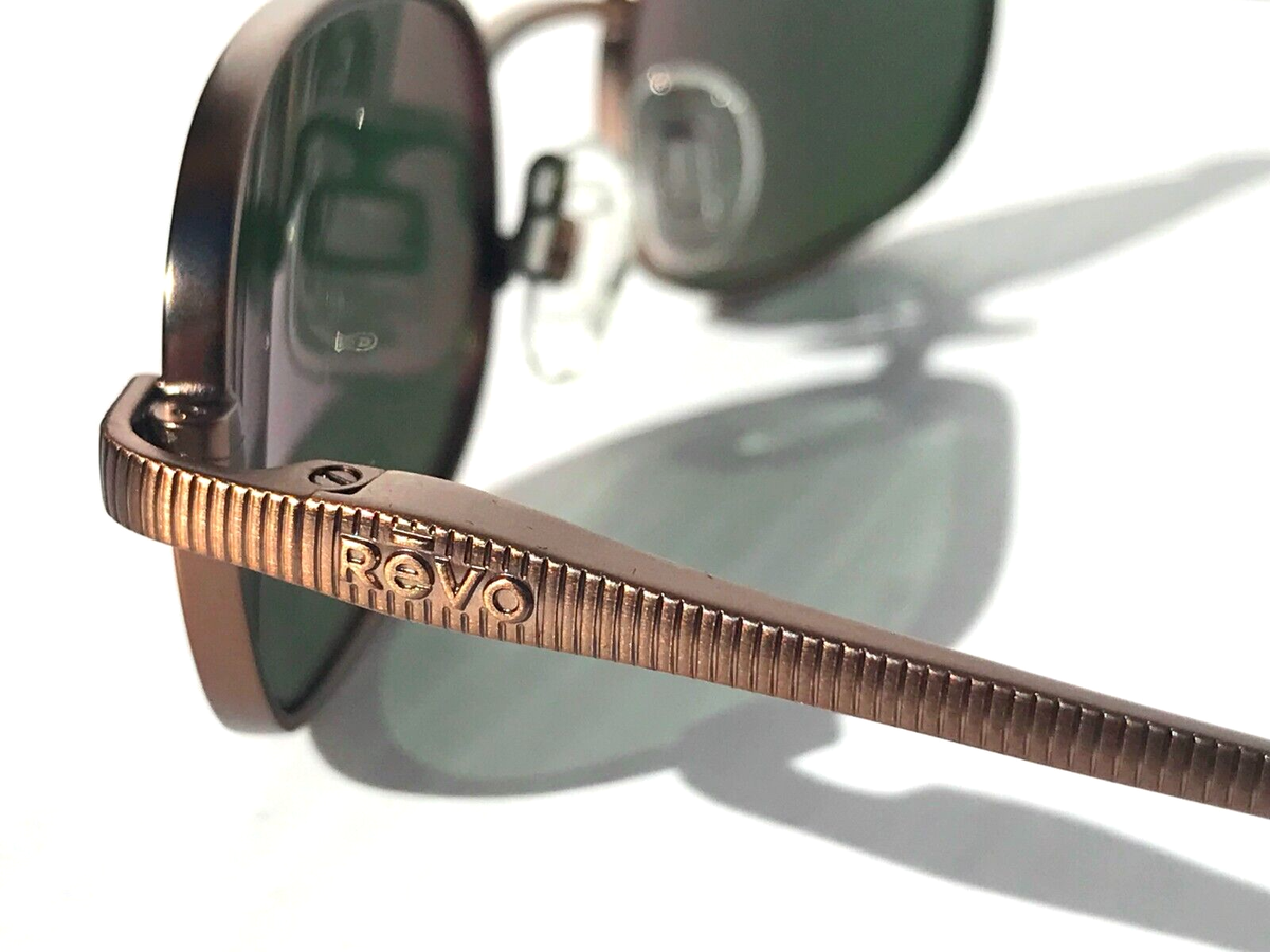 NEW Revo COBRA Antique Bronze POLARIZED Grey GLASS Lens Sunglass 