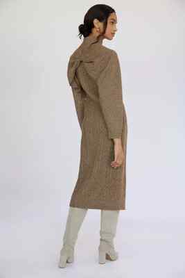 cable knit midi sweater dress Cable Midi Sweater Dress