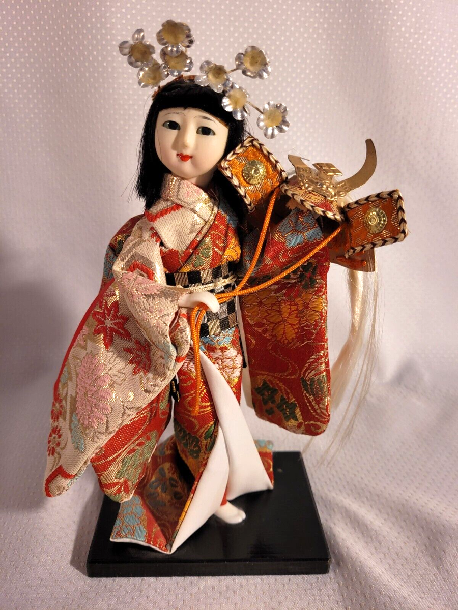 Vintage Japanese Gofun Girl Doll Kimono Geisha Maiko Traditional